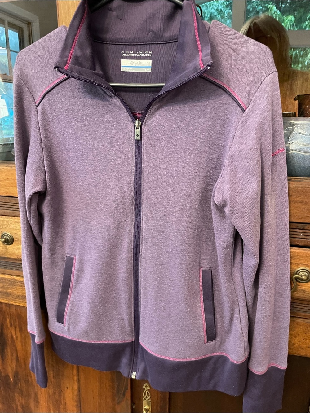 Columbia Heather Purple Performance Top S/P. Omniwick